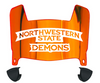 Northwestern State Demons Mini Football Helmet Visor Shield w/ Clips - PICK VISOR & LOGO COLOR
