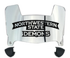 Northwestern State Demons Mini Football Helmet Visor Shield w/ Clips - PICK VISOR & LOGO COLOR