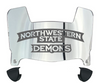 Northwestern State Demons Mini Football Helmet Visor Shield w/ Clips - PICK VISOR & LOGO COLOR