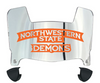 Northwestern State Demons Mini Football Helmet Visor Shield w/ Clips - PICK VISOR & LOGO COLOR