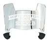 Northwestern State Demons Mini Football Helmet Visor Shield w/ Clips - PICK VISOR & LOGO COLOR