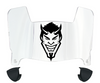 Northwestern State Demons Mini Football Helmet Visor Shield w/ Clips - PICK VISOR & LOGO COLOR