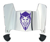 Northwestern State Demons Mini Football Helmet Visor Shield w/ Clips - PICK VISOR & LOGO COLOR