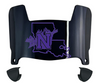 Northwestern State Demons Mini Football Helmet Visor Shield w/ Clips - PICK VISOR & LOGO COLOR