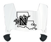 Northwestern State Demons Mini Football Helmet Visor Shield w/ Clips - PICK VISOR & LOGO COLOR