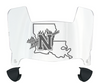 Northwestern State Demons Mini Football Helmet Visor Shield w/ Clips - PICK VISOR & LOGO COLOR