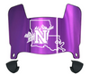 Northwestern State Demons Mini Football Helmet Visor Shield w/ Clips - PICK VISOR & LOGO COLOR