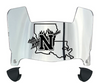 Northwestern State Demons Mini Football Helmet Visor Shield w/ Clips - PICK VISOR & LOGO COLOR