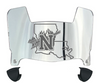 Northwestern State Demons Mini Football Helmet Visor Shield w/ Clips - PICK VISOR & LOGO COLOR
