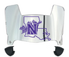 Northwestern State Demons Mini Football Helmet Visor Shield w/ Clips - PICK VISOR & LOGO COLOR