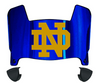 Notre Dame Fighting Irish Mini Football Helmet Visor Shield w/ Clips - PICK VISOR & LOGO COLOR