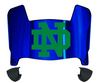Notre Dame Fighting Irish Mini Football Helmet Visor Shield w/ Clips - PICK VISOR & LOGO COLOR