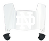 Notre Dame Fighting Irish Mini Football Helmet Visor Shield w/ Clips - PICK VISOR & LOGO COLOR