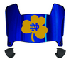 Notre Dame Fighting Irish Mini Football Helmet Visor Shield w/ Clips - PICK VISOR & LOGO COLOR