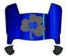 Notre Dame Fighting Irish Mini Football Helmet Visor Shield w/ Clips - PICK VISOR & LOGO COLOR