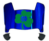 Notre Dame Fighting Irish Mini Football Helmet Visor Shield w/ Clips - PICK VISOR & LOGO COLOR