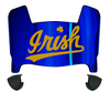 Notre Dame Fighting Irish Mini Football Helmet Visor Shield w/ Clips - PICK VISOR & LOGO COLOR