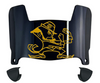 Notre Dame Fighting Irish Mini Football Helmet Visor Shield w/ Clips - PICK VISOR & LOGO COLOR