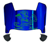 Notre Dame Fighting Irish Mini Football Helmet Visor Shield w/ Clips - PICK VISOR & LOGO COLOR