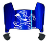Notre Dame Fighting Irish Mini Football Helmet Visor Shield w/ Clips - PICK VISOR & LOGO COLOR