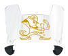 Notre Dame Fighting Irish Mini Football Helmet Visor Shield w/ Clips - PICK VISOR & LOGO COLOR