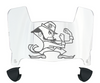 Notre Dame Fighting Irish Mini Football Helmet Visor Shield w/ Clips - PICK VISOR & LOGO COLOR