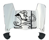 Notre Dame Fighting Irish Mini Football Helmet Visor Shield w/ Clips - PICK VISOR & LOGO COLOR