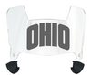Ohio Bobcats Mini Football Helmet Visor Shield w/ Clips - PICK VISOR & LOGO COLOR