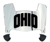 Ohio Bobcats Mini Football Helmet Visor Shield w/ Clips - PICK VISOR & LOGO COLOR