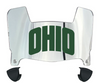 Ohio Bobcats Mini Football Helmet Visor Shield w/ Clips - PICK VISOR & LOGO COLOR