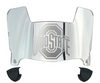 Ohio State Buckeyes Mini Football Helmet Visor Shield w/ Clips - PICK VISOR & LOGO COLOR