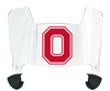 Ohio State Buckeyes Mini Football Helmet Visor Shield w/ Clips - PICK VISOR & LOGO COLOR