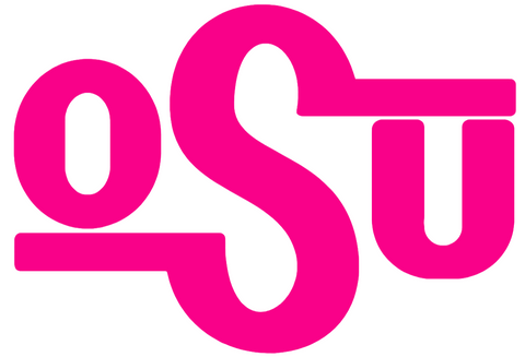 Oklahoma State Cowboys Hot Pink Retro Throwback Logo Premium DieCut Vinyl Decal PICK SIZE
