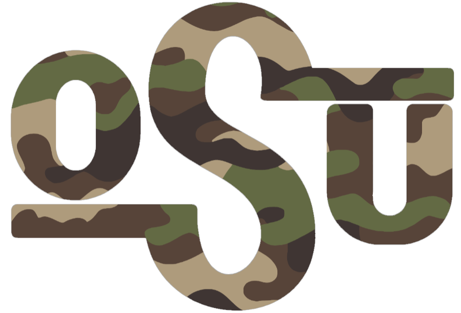 Oklahoma State Cowboys Woodland Camo Camouflage Retro Throwback Logo Premium DieCut Vinyl Decal PICK SIZE