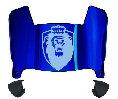 Old Dominion Monarchs Mini Football Helmet Visor Shield w/ Clips - PICK VISOR & LOGO COLOR