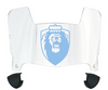 Old Dominion Monarchs Mini Football Helmet Visor Shield w/ Clips - PICK VISOR & LOGO COLOR