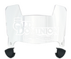 Old Dominion Monarchs Mini Football Helmet Visor Shield w/ Clips - PICK VISOR & LOGO COLOR