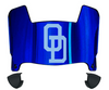 Old Dominion Monarchs Mini Football Helmet Visor Shield w/ Clips - PICK VISOR & LOGO COLOR