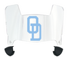 Old Dominion Monarchs Mini Football Helmet Visor Shield w/ Clips - PICK VISOR & LOGO COLOR