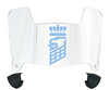 Old Dominion Monarchs Mini Football Helmet Visor Shield w/ Clips - PICK VISOR & LOGO COLOR