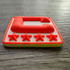 Orange 3D Football Helmet Bumper Captain Patch Jersey C Style - Perfect for Adult & Youth Full Size Football Helmets
