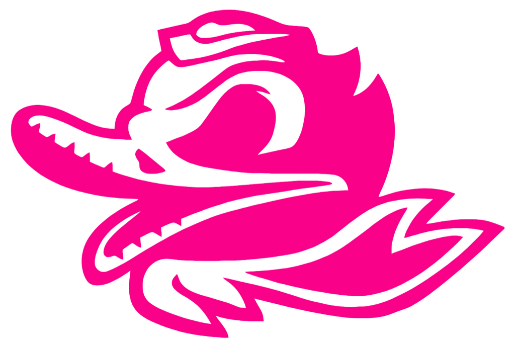 Oregon Ducks HOT PINK Combat Puddles Logo Premium DieCut Vinyl Decal PICK SIZE