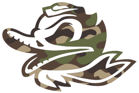 Oregon Ducks Woodland Camo Camouflage Combat Puddles Logo Premium DieCut Vinyl Decal PICK SIZE