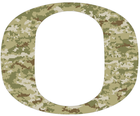 Oregon Ducks Team Logo Salute to Service Camouflage Camo Vinyl Decal PICK SIZE