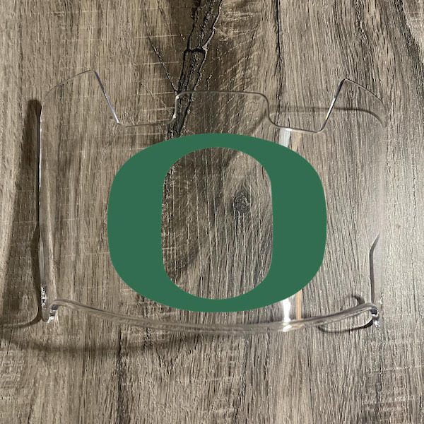 Oregon Ducks Full Size Football Helmet Visor Shield w/ Clips - PICK VISOR & LOGO COLOR
