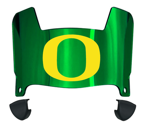 Oregon Ducks Mini Football Helmet Visor Shield w/ Clips - PICK VISOR & LOGO COLOR