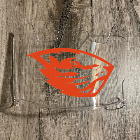 Oregon State Beavers Full Size Football Helmet Visor Shield w/ Clips - PICK VISOR & LOGO COLOR