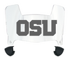 Oregon State Beavers Mini Football Helmet Visor Shield w/ Clips - PICK VISOR & LOGO COLOR
