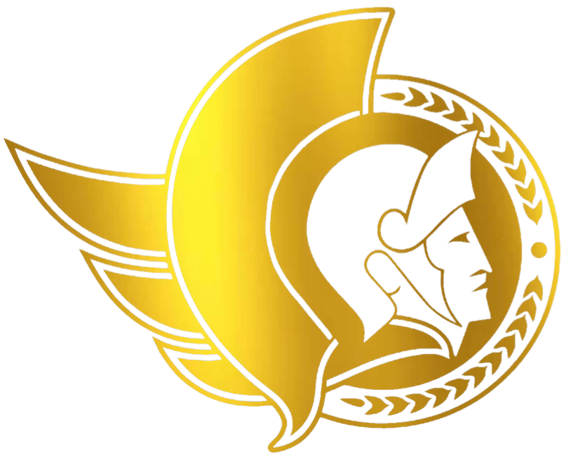 Ottawa Senators GOLD CHROME MIRROR Team Logo Premium DieCut Vinyl Decal PICK SIZE
