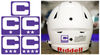 Captain Patch Jersey C Style PURPLE Football Helmet Decal - Perfect for Adult & Youth Full Size Football Helmets - SportsJewelryProShop